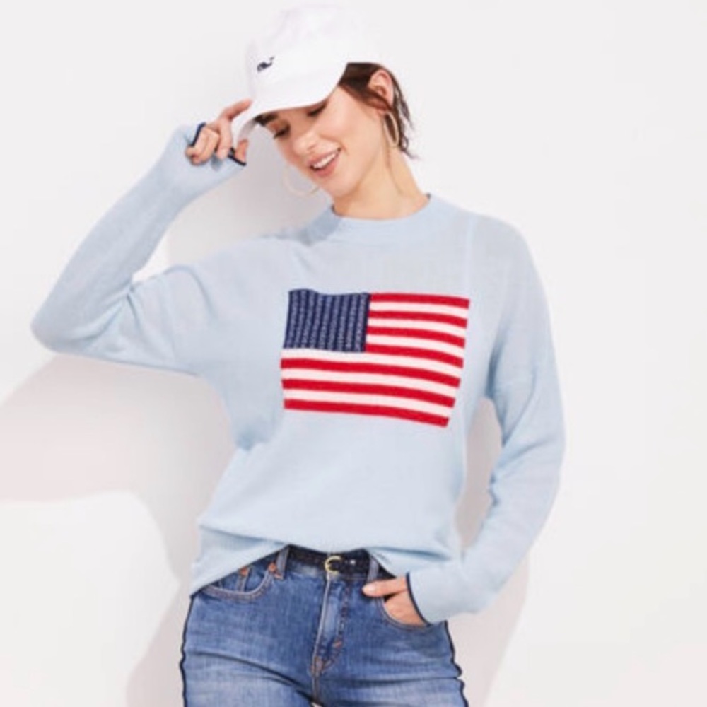 NWT Vineyard Vines 🇺🇸 100% Cashmere Sweater in Pale Sky Size Large $328
